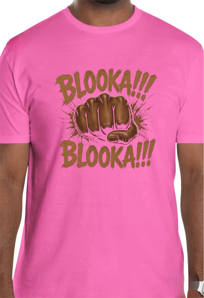BLOOKA!! Street Boxing Tee (Pink)